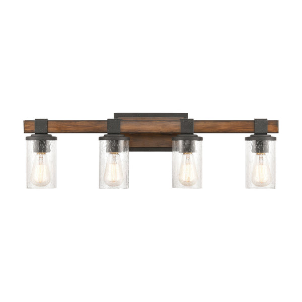 ELK Home - 89133/4 - Four Light Vanity - Crenshaw - Distressed Black from Lighting & Bulbs Unlimited in Charlotte, NC