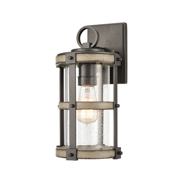 ELK Home - 89144/1 - One Light Outdoor Wall Sconce - Crenshaw - Anvil Iron from Lighting & Bulbs Unlimited in Charlotte, NC
