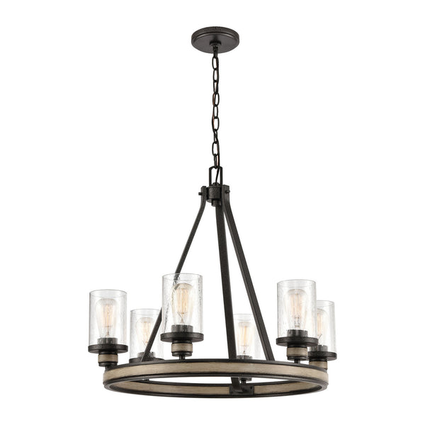 ELK Home - 89159/6 - Six Light Chandelier - Beaufort - Anvil Iron from Lighting & Bulbs Unlimited in Charlotte, NC