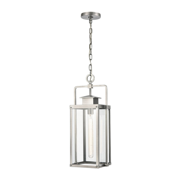 ELK Home - 89174/1 - One Light Outdoor Pendant - Crested Butte - Antique Brushed Aluminum from Lighting & Bulbs Unlimited in Charlotte, NC