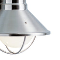 One Light Outdoor Wall Mount from the Seaside Collection in Brushed Nickel Finish by Kichler