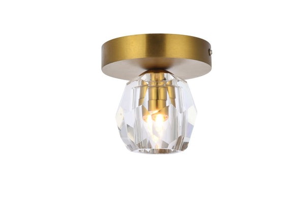 Elegant Lighting - 3505F5G - One Light Flush Mount - Eren - Gold from Lighting & Bulbs Unlimited in Charlotte, NC