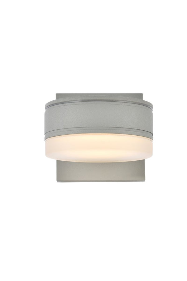 Elegant Lighting - LDOD4013S - LED Outdoor Wall Lamp - Raine - Silver from Lighting & Bulbs Unlimited in Charlotte, NC
