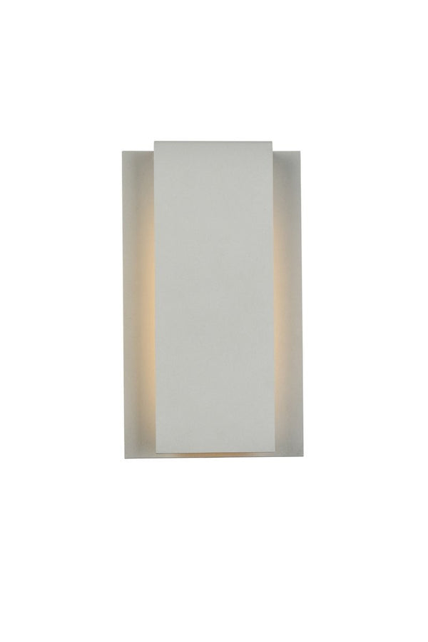 Elegant Lighting - LDOD4033S - LED Outdoor Wall Lamp - Raine - Silver from Lighting & Bulbs Unlimited in Charlotte, NC