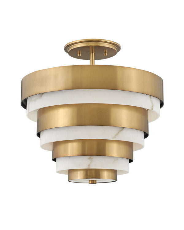 Hinkley - 30183HB - LED Foyer Pendant - Echelon - Heritage Brass from Lighting & Bulbs Unlimited in Charlotte, NC