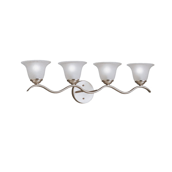 Kichler - 6324NI - Four Light Bath - Dover - Brushed Nickel from Lighting & Bulbs Unlimited in Charlotte, NC