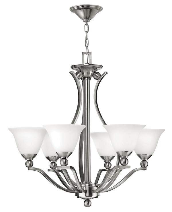 Hinkley - 4656BN - LED Foyer Pendant - Bolla - Brushed Nickel from Lighting & Bulbs Unlimited in Charlotte, NC