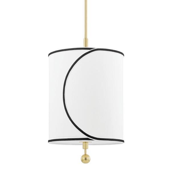 Mitzi - H381701S-AGB - One Light Pendant - Zara - Aged Brass from Lighting & Bulbs Unlimited in Charlotte, NC