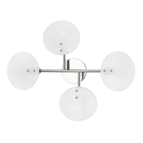 Mitzi - H428604-PN - Four Light Wall Sconce - Giselle - Polished Nickel from Lighting & Bulbs Unlimited in Charlotte, NC