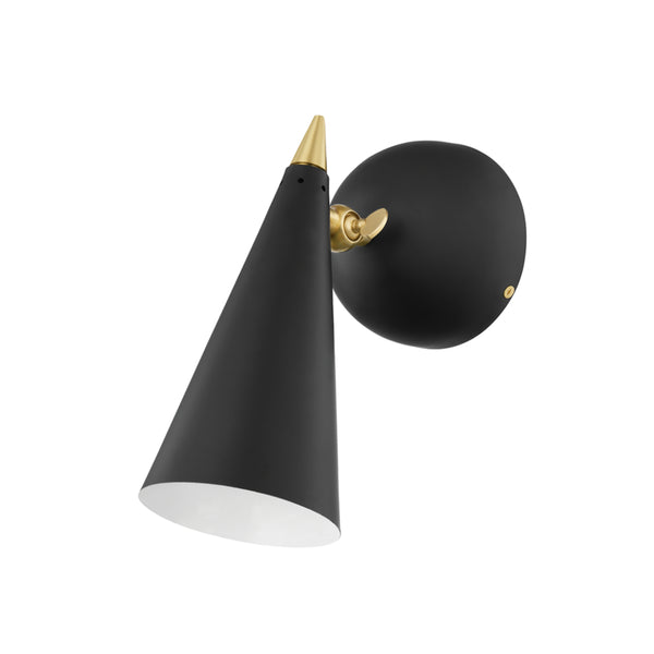 Mitzi - H441101-AGB/BK - One Light Wall Sconce - Moxie - Aged Brass/Black from Lighting & Bulbs Unlimited in Charlotte, NC