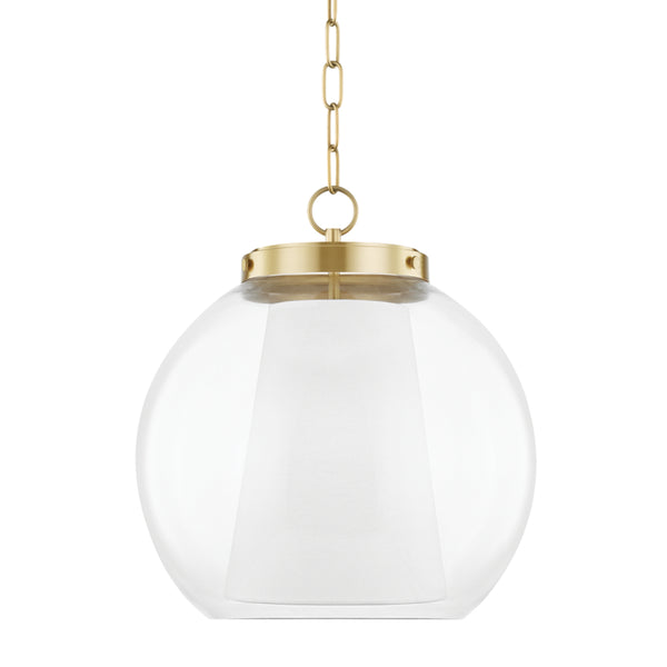 Mitzi - H457701L-AGB - One Light Pendant - Sasha - Aged Brass from Lighting & Bulbs Unlimited in Charlotte, NC