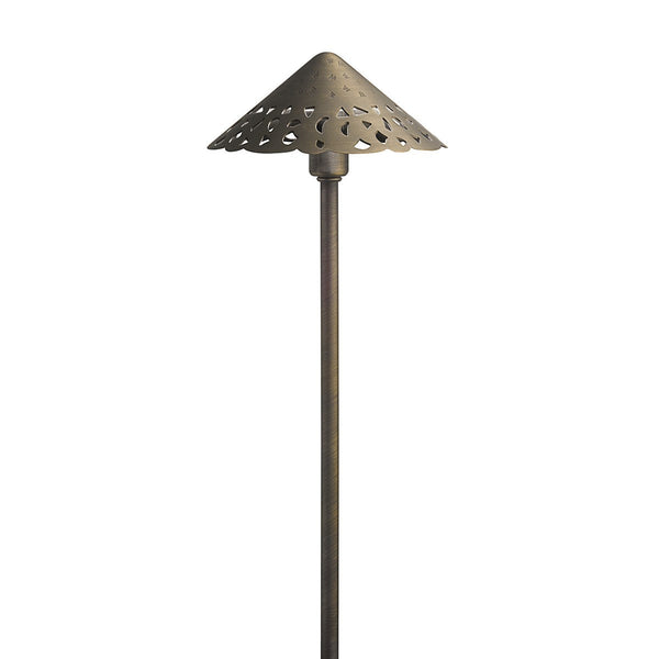 LED Path Light from the Cbr Led Integrated Collection in Centennial Brass Finish by Kichler
