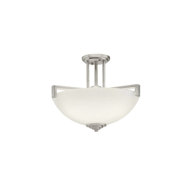 LED Pendant/Semi Flush from the Eileen Collection in Brushed Nickel Finish by Kichler