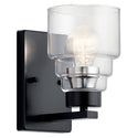 Kichler - 55010BK - One Light Wall Sconce - Vionnet - Black from Lighting & Bulbs Unlimited in Charlotte, NC