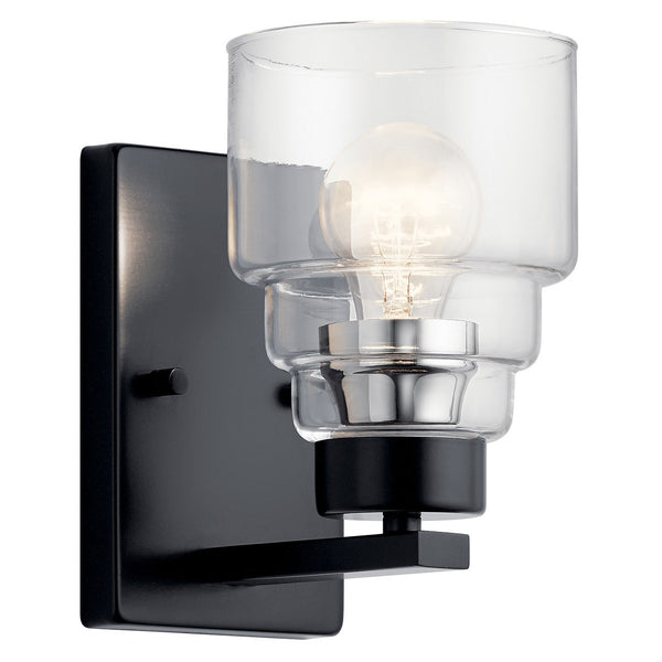 Kichler - 55010BK - One Light Wall Sconce - Vionnet - Black from Lighting & Bulbs Unlimited in Charlotte, NC