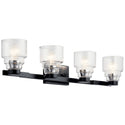 Kichler - 55013BK - Four Light Bath - Vionnet - Black from Lighting & Bulbs Unlimited in Charlotte, NC