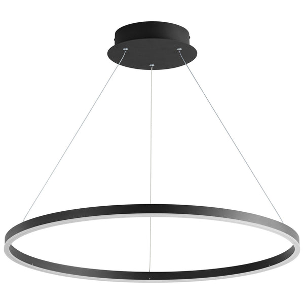 Oxygen - 3-65-15 - LED Pendant - Circulo - Black from Lighting & Bulbs Unlimited in Charlotte, NC
