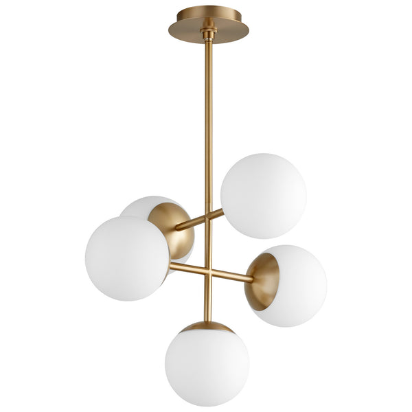 Oxygen - 3-680-40 - LED Pendant - Nebula - Aged Brass from Lighting & Bulbs Unlimited in Charlotte, NC