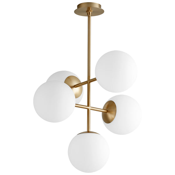 Oxygen - 3-681-40 - LED Pendant - Nebula - Aged Brass from Lighting & Bulbs Unlimited in Charlotte, NC
