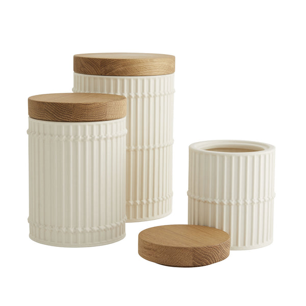 Arteriors - DW1000 - Canister, set of 3 - Palm - Matte Ivory from Lighting & Bulbs Unlimited in Charlotte, NC