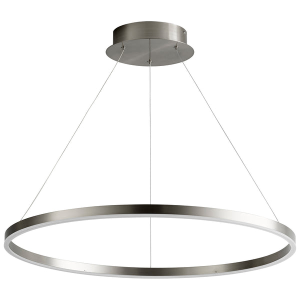 Oxygen - 3-65-24 - LED Pendant - Circulo - Satin Nickel from Lighting & Bulbs Unlimited in Charlotte, NC