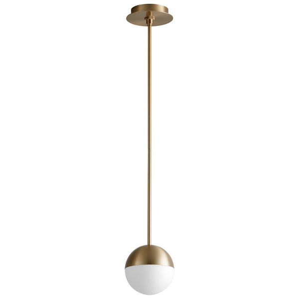 Oxygen - 3-6900-40 - LED Pendant - Mondo - Aged Brass from Lighting & Bulbs Unlimited in Charlotte, NC