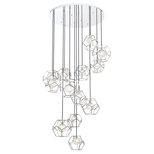 Eurofase - 35904-014 - LED Chandelier - Norway - Chrome from Lighting & Bulbs Unlimited in Charlotte, NC