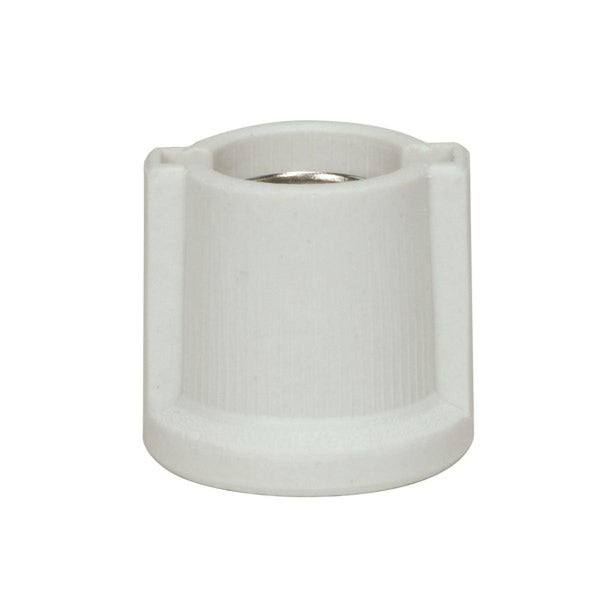 Keyless Medium Base Surface Mount Porcelain Socket w/2 Bushings Socket by Satco