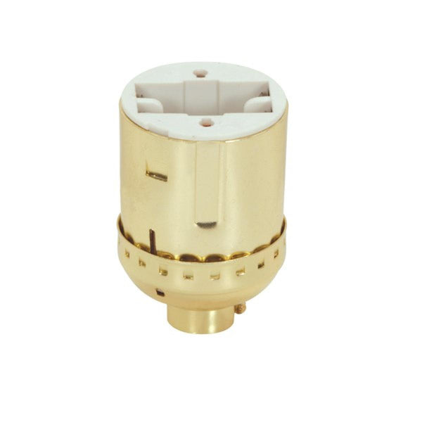 Lampholder Fluorescent 2-Pin Lampholder, 13W Brite Gilt Socket With Fluorescent GX23 And GX23-2, 2`` Height, 75W, 600V Lampholder Fluorescent 2-Pin Lampholder by Satco