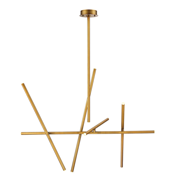 Eurofase - 36250-035 - LED Chandelier - Crossroads - Antique Brass from Lighting & Bulbs Unlimited in Charlotte, NC