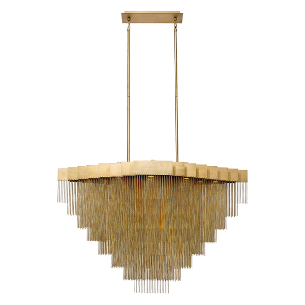 Eurofase - 37096-014 - LED Chandelier - Bloomfield - Antique Brush Gold from Lighting & Bulbs Unlimited in Charlotte, NC