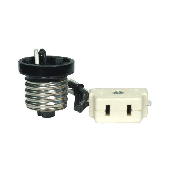 Porcelain Par 46 And 38 5KV Harness Set With Medium Base Adapter, Unglazed, 660W, 125V Harness Set With Medium Base Adapter by Satco