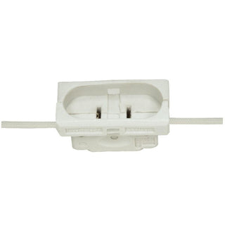 Porcelain Par 56 And 64 Connector, Mogul Base, 2-1/2`` Width, 1-1/4`` Height, 1-3/8`` Diameter, 18`` Leads, Unglazed, 1000W, 125V Connector by Satco