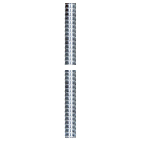1/4 IP Steel Nipple, Zinc Plated, 72`` Length, 1/2`` Wide Nipple by Satco