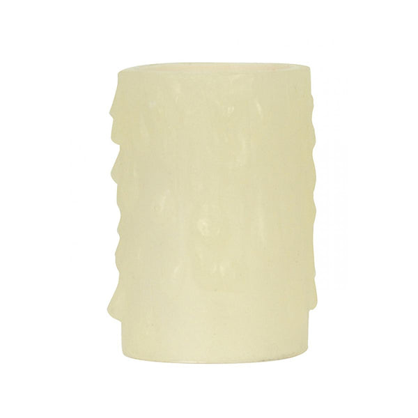 Bee`s Drip (Bee`s Wax) Candelabra Base, Ivory Finish, 7/8`` Inside Diameter, 1-5/32`` Outside Diameter, 40W Max, 1-5/8`` Height Bee`S Drip by Satco