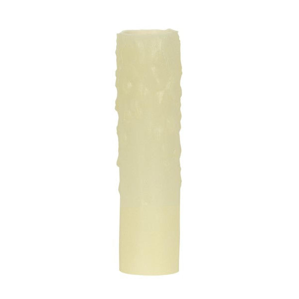 Bee`s Drip (Bee`s Wax) Candelabra Base, Ivory Finish, 7/8`` Inside Diameter, 1-5/32`` Outside Diameter, 40W Max, 4`` Height Bee`S Drip by Satco