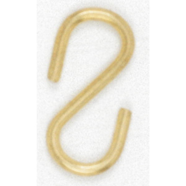 Brass Plated S-Hook, 1-1/4`` Plated S-Hook by Satco