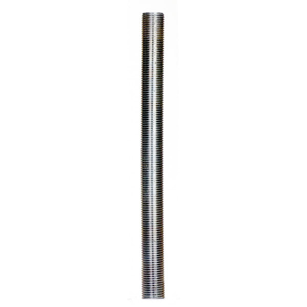1/8 IP Steel Nipple, Zinc Plated, 4-3/4`` Length, 3/8`` Wide Nipple by Satco