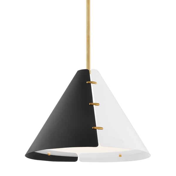 Hudson Valley - KBS1352701L-AGB - One Light Pendant - Split - Aged Brass from Lighting & Bulbs Unlimited in Charlotte, NC
