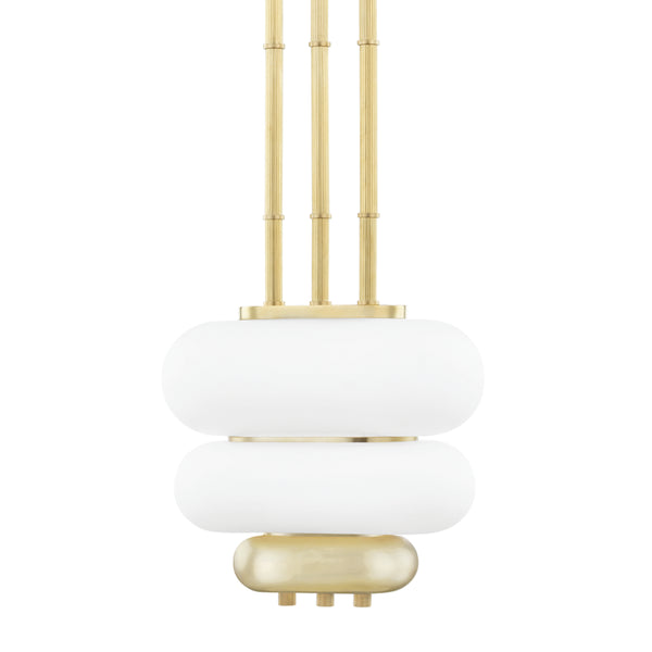 Hudson Valley - KBS1354702-AGB - Two Light Pendant - Palisade - Aged Brass from Lighting & Bulbs Unlimited in Charlotte, NC