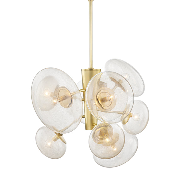 Hudson Valley - KBS1471809-AGB - Nine Light Pendant - Opera - Aged Brass from Lighting & Bulbs Unlimited in Charlotte, NC