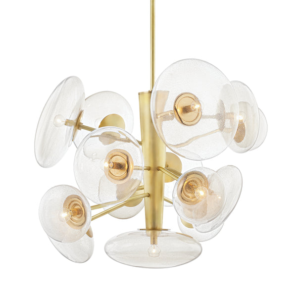 Hudson Valley - KBS1471814-AGB - 14 Light Pendant - Opera - Aged Brass from Lighting & Bulbs Unlimited in Charlotte, NC
