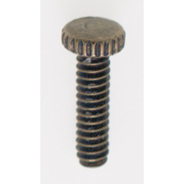 Steel Knurled Head Thumb Screw, 6/32, 1/2`` Length, Antique Brass Plated Finish Head Thumb Screw by Satco
