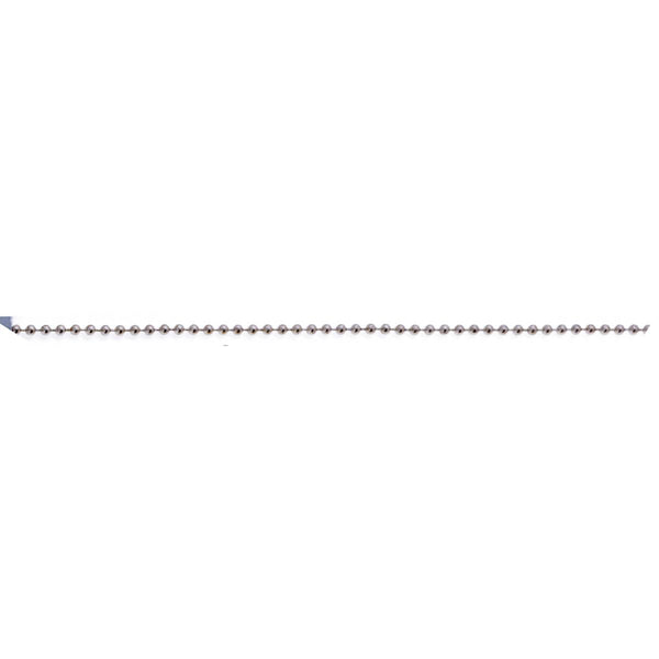 #3 Beaded Chain, 3/32`` Diameter, 250 Foot Spool, Nickel Finish Chain by Satco