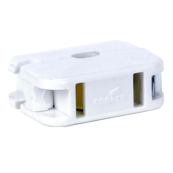 Add-On Outlet, White Finish, Non Polarized, 18/2 SPT-1, 10A, 125V Add-On Outlet by Satco