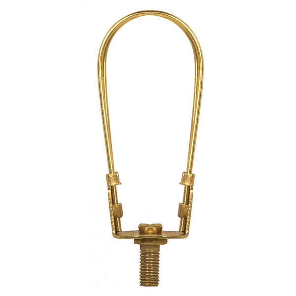 Candelabra Base Bulb Clip, 1/4-27, 2-5/8`` Height, 1`` Diameter, Brass Plated Bulb Clip by Satco