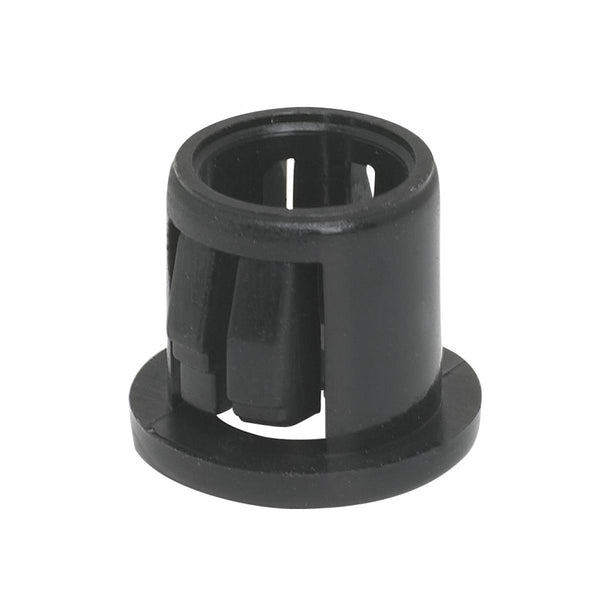 Nylon Snap-In Bushing, For 3/8`` Hole, Black Finish Snap-In Bushing by Satco