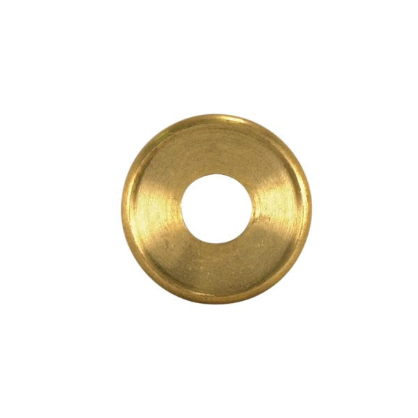 Turned Brass Check Ring, 1/8 IP Slip, Unfinished, 1-3/4`` Diameter Check Ring by Satco
