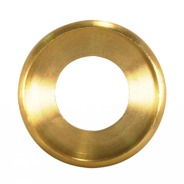 Turned Brass Check Ring, 1/4 IP Slip, Unfinished, 1`` Diameter Check Ring by Satco