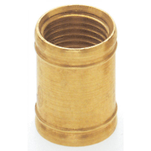 Brass Coupling, 1/2`` Long, 1/8 IP, Burnished And Lacquered Coupling by Satco